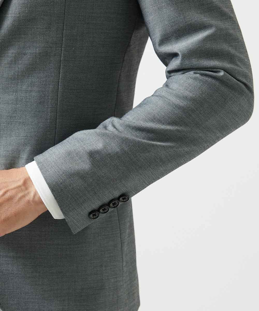 MNDAG03430 MICHEL KLEIN HOMME(ミッシェルクラン オム) 【セットアップ】オックスストレッチテーラードジャケット グレー