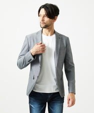 MNDAG03430 MICHEL KLEIN HOMME(ミッシェルクラン オム) 【セットアップ】オックスストレッチテーラードジャケット グレー