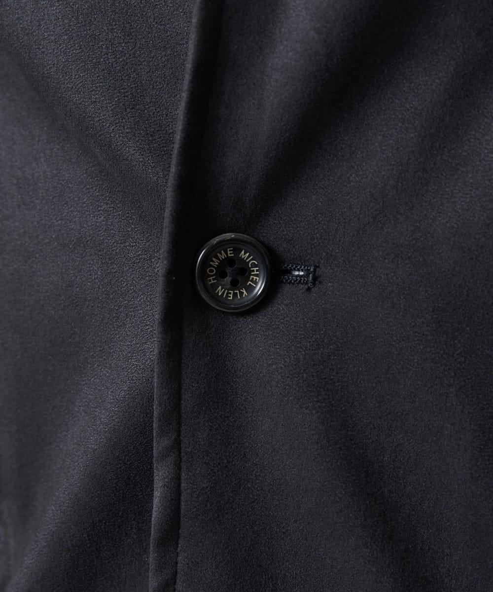 MNDAG59450 MICHEL KLEIN HOMME(ミッシェルクラン オム) スエードコンバーチブルジャケット ブラック
