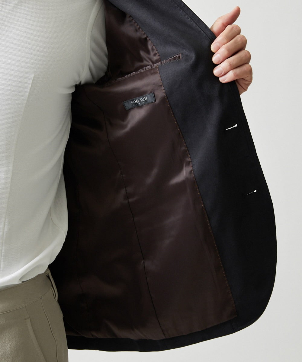 MNDAG59450 MICHEL KLEIN HOMME(ミッシェルクラン オム) スエードコンバーチブルジャケット ブラック