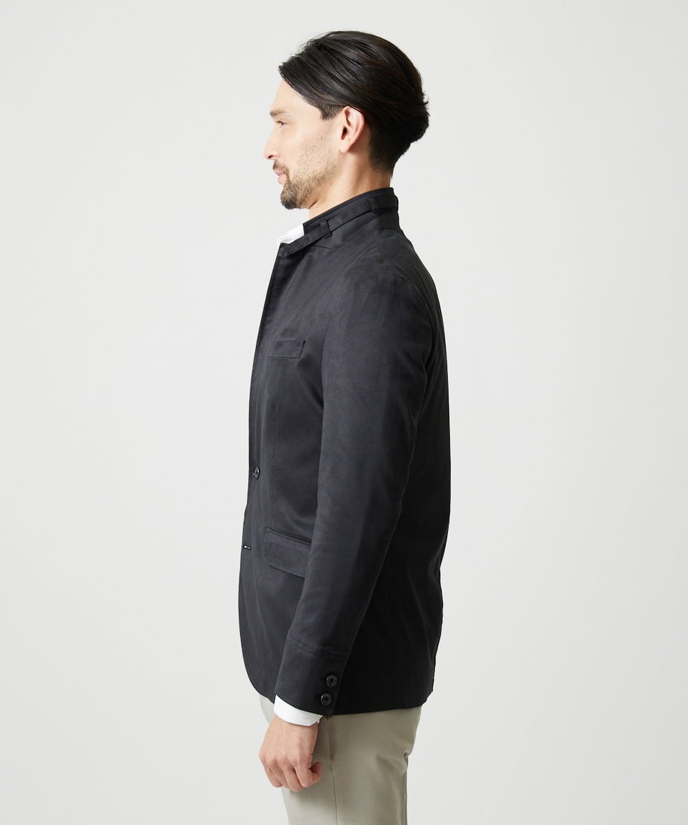 MNDAG59450 MICHEL KLEIN HOMME(ミッシェルクラン オム) スエードコンバーチブルジャケット ブラック