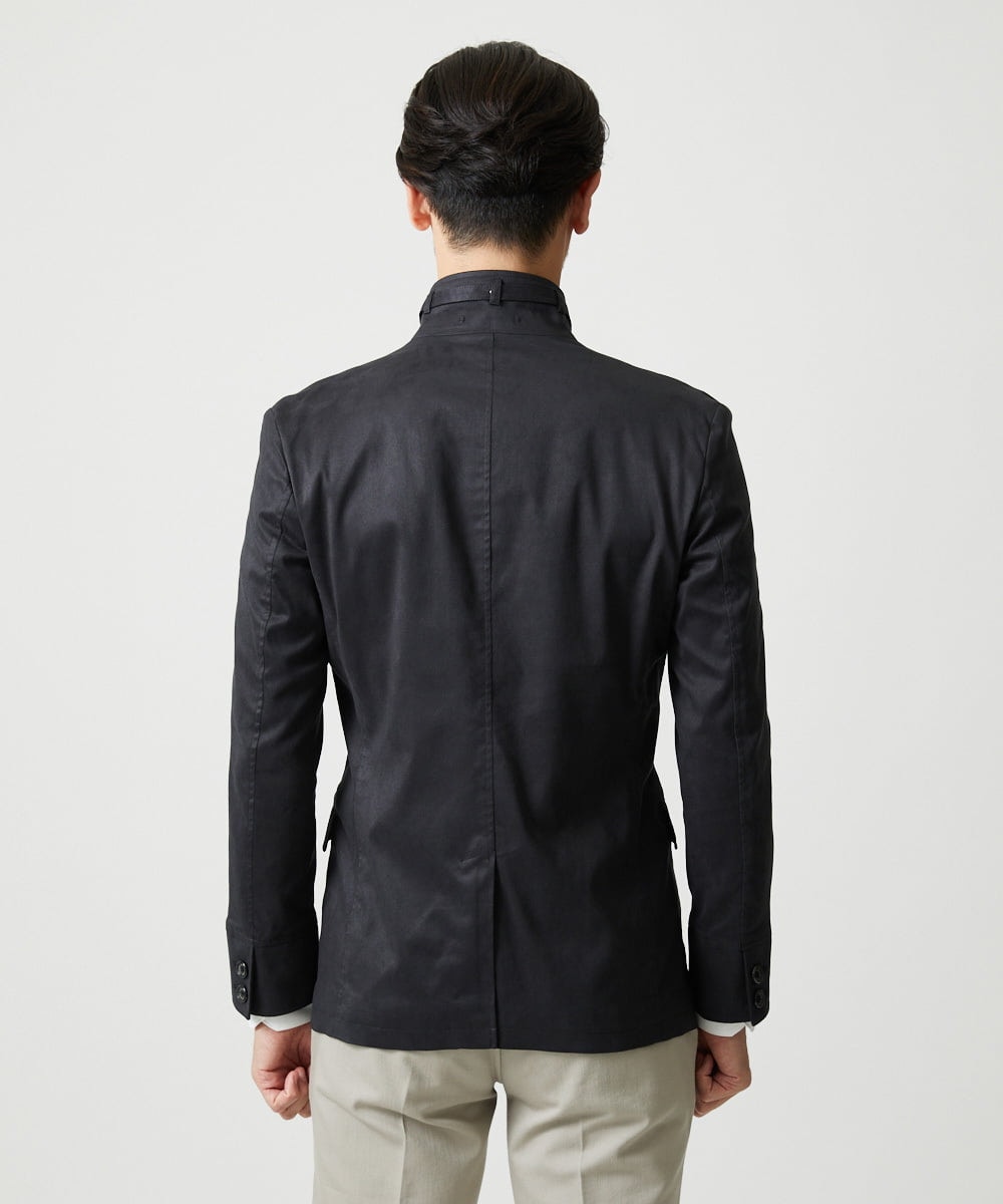 MNDAG59450 MICHEL KLEIN HOMME(ミッシェルクラン オム) スエードコンバーチブルジャケット ブラック