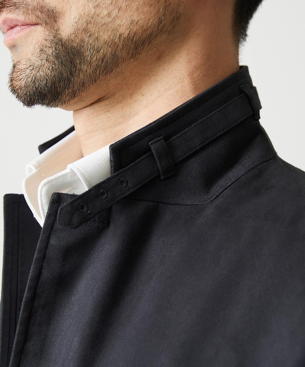 MNDAG59450 MICHEL KLEIN HOMME(ミッシェルクラン オム) スエードコンバーチブルジャケット ブラック