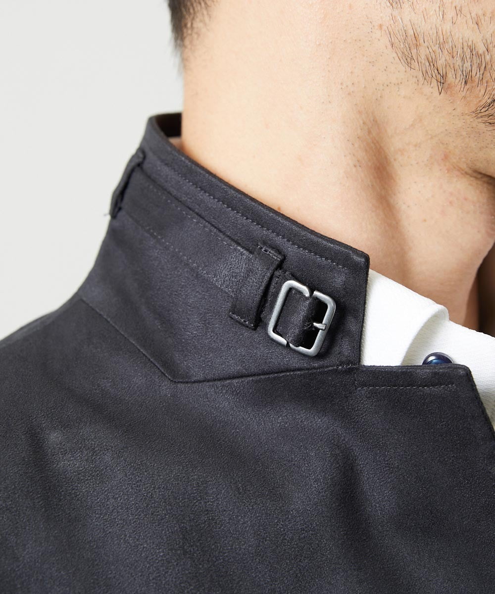 MNDAG59450 MICHEL KLEIN HOMME(ミッシェルクラン オム) スエードコンバーチブルジャケット ブラック