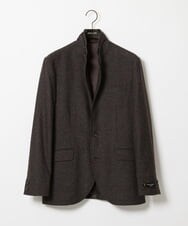 MNDAI51490 MICHEL KLEIN HOMME(ミッシェルクラン オム) ウールコットンコンバーチブルジャケット ブラウン