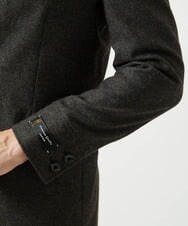 MNDAI51490 MICHEL KLEIN HOMME(ミッシェルクラン オム) ウールコットンコンバーチブルジャケット ブラウン