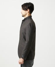 MNDAI51490 MICHEL KLEIN HOMME(ミッシェルクラン オム) ウールコットンコンバーチブルジャケット ブラウン