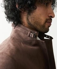 MNDAS45450 MICHEL KLEIN HOMME(ミッシェルクラン オム) 【2022年モデル】ベジタブルスエードコンバーチブルジャケット ブラウン(87)