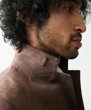MNDAS45450 MICHEL KLEIN HOMME(ミッシェルクラン オム) 【2022年モデル】ベジタブルスエードコンバーチブルジャケット ブラウン(87)
