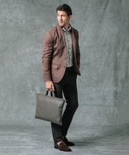 MNDAS45450 MICHEL KLEIN HOMME(ミッシェルクラン オム) 【2022年モデル】ベジタブルスエードコンバーチブルジャケット ブラウン(87)