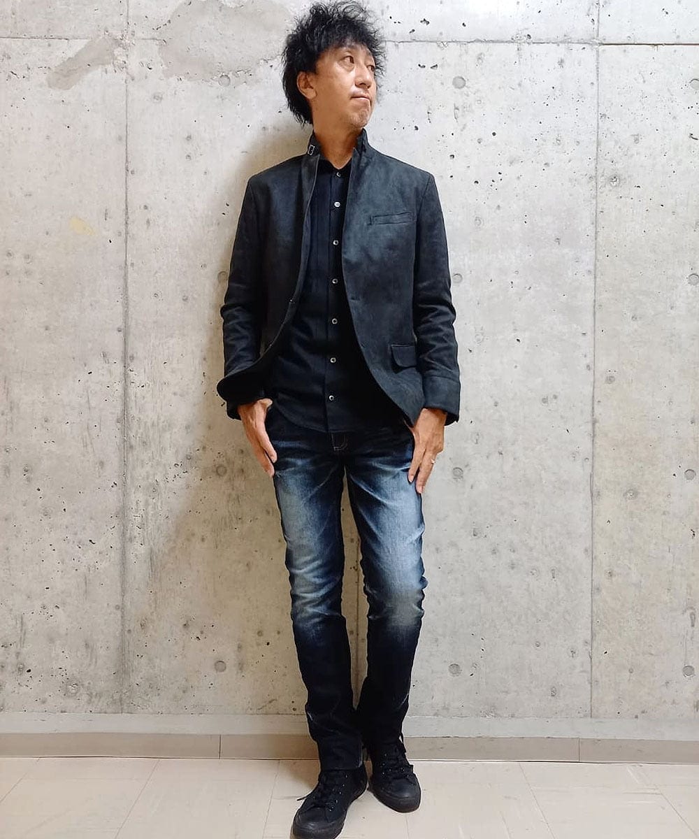 MNDAS45450 MICHEL KLEIN HOMME(ミッシェルクラン オム) 【2022年モデル】ベジタブルスエードコンバーチブルジャケット ブラック(94)