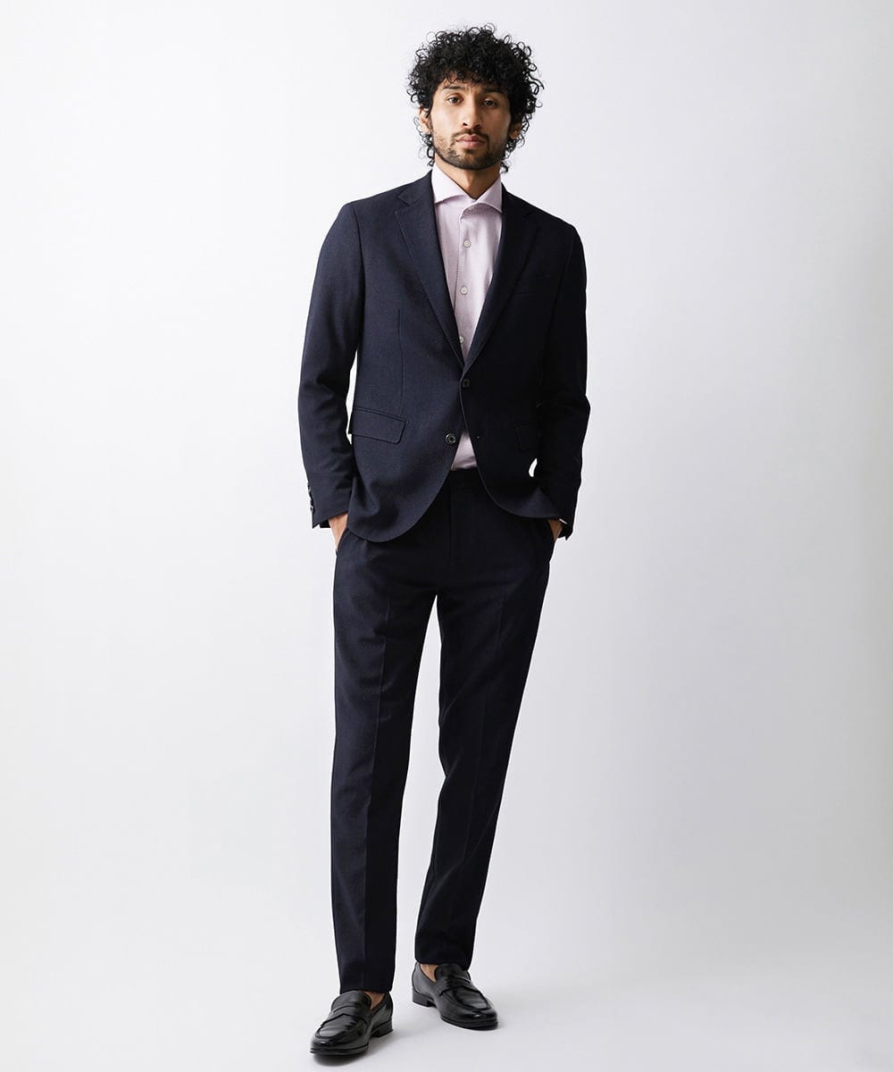 MNDAV01390 MICHEL KLEIN HOMME(ミッシェルクラン オム) 【2023年モデル】イージーケアジャケット ネイビー(58)