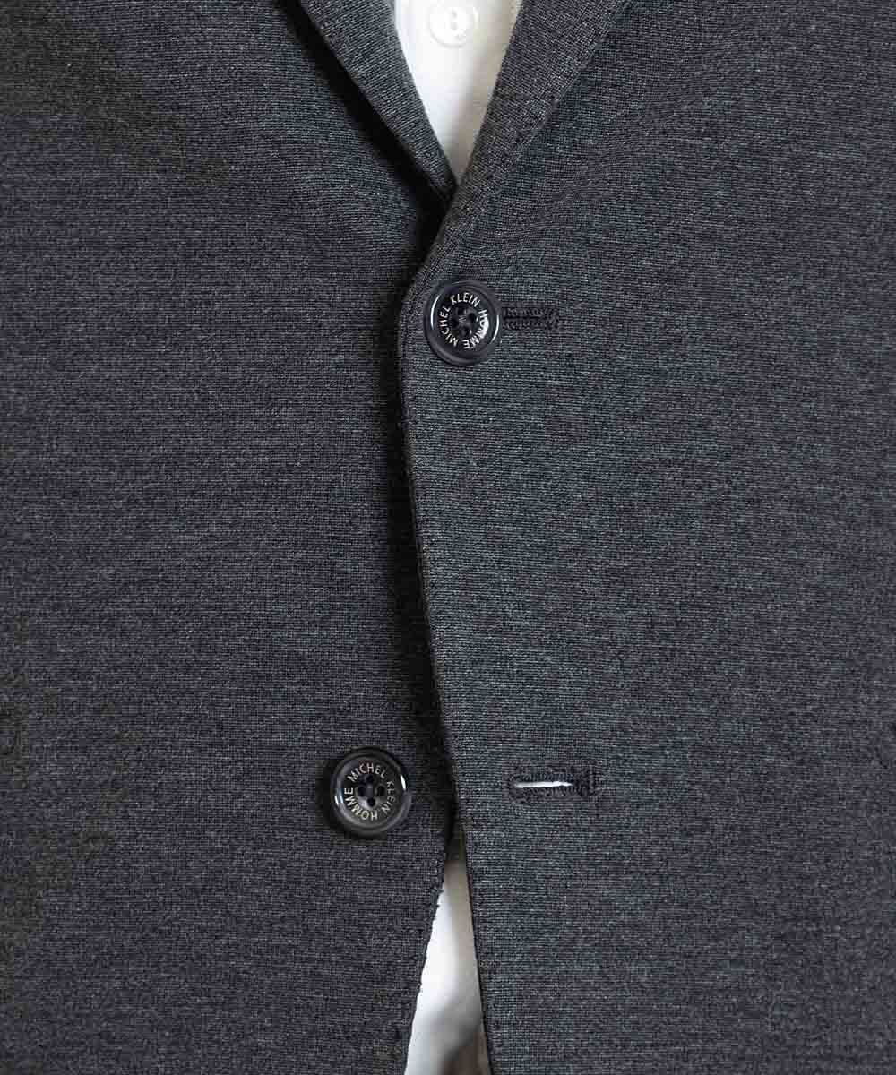 MNDAV08390 MICHEL KLEIN HOMME(ミッシェルクラン オム) ストレッチジャケット ダークグレー(93)