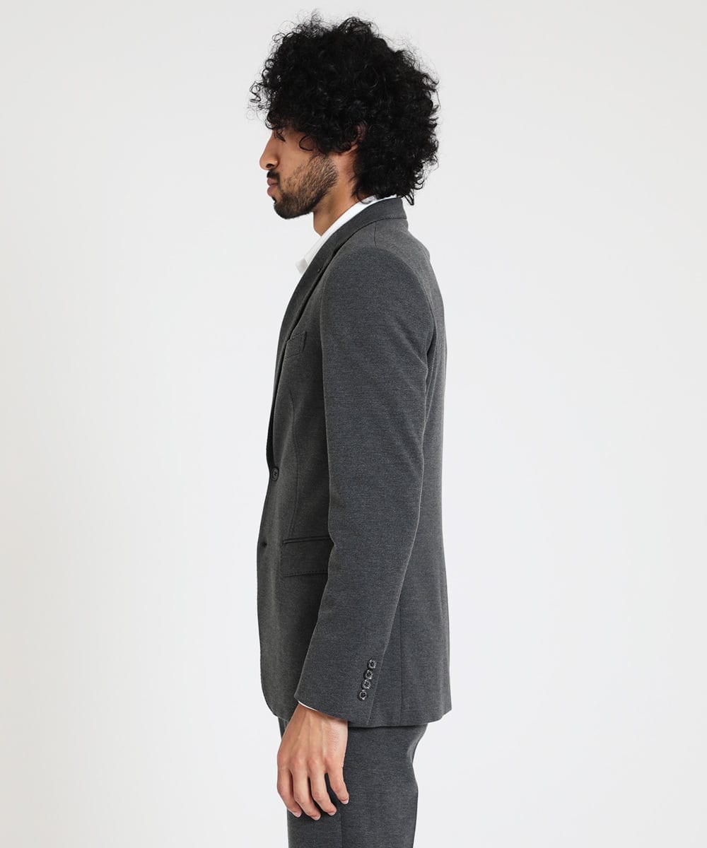 MNDAV08390 MICHEL KLEIN HOMME(ミッシェルクラン オム) ストレッチジャケット ダークグレー(93)