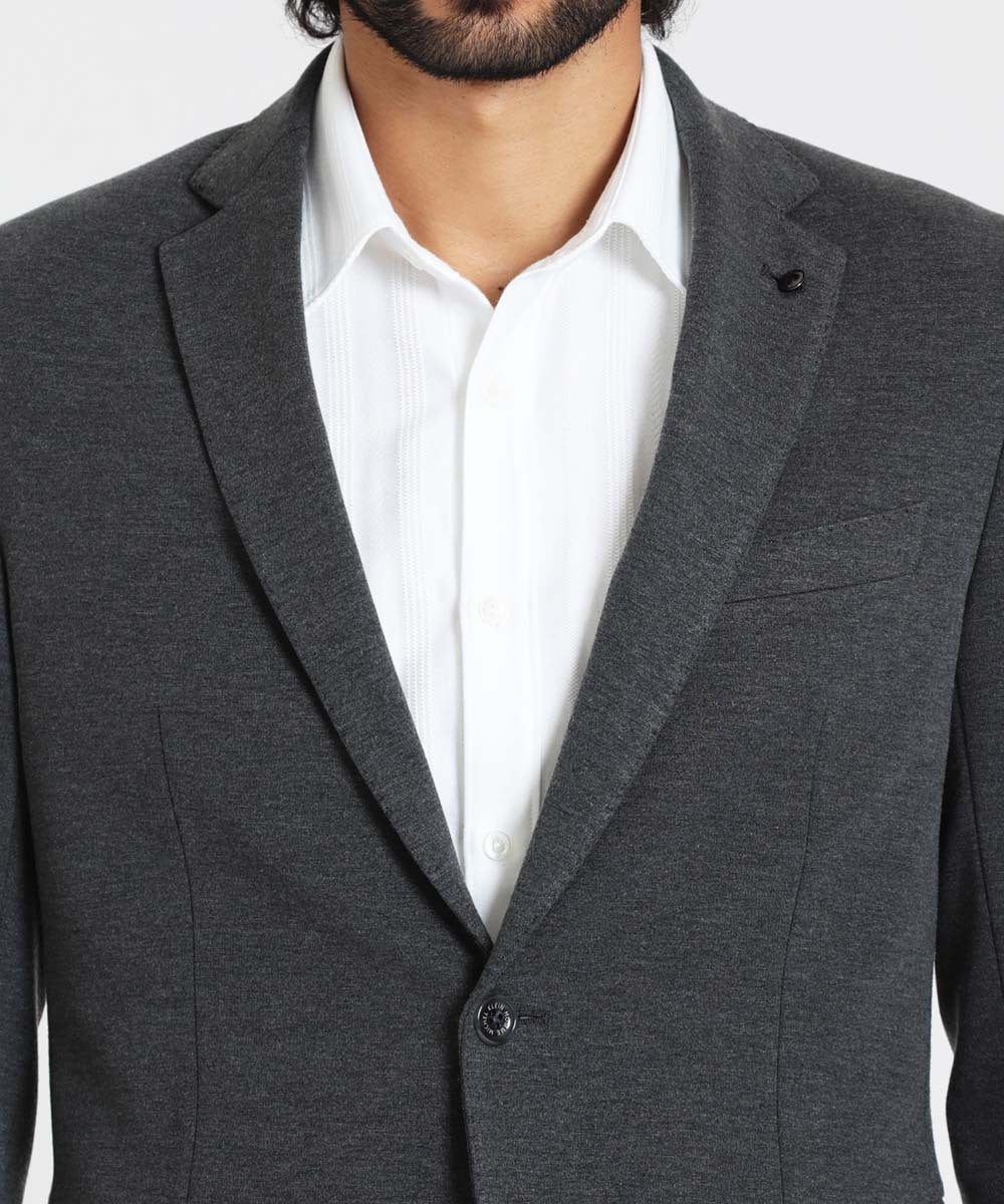 MNDAV08390 MICHEL KLEIN HOMME(ミッシェルクラン オム) ストレッチジャケット ダークグレー(93)