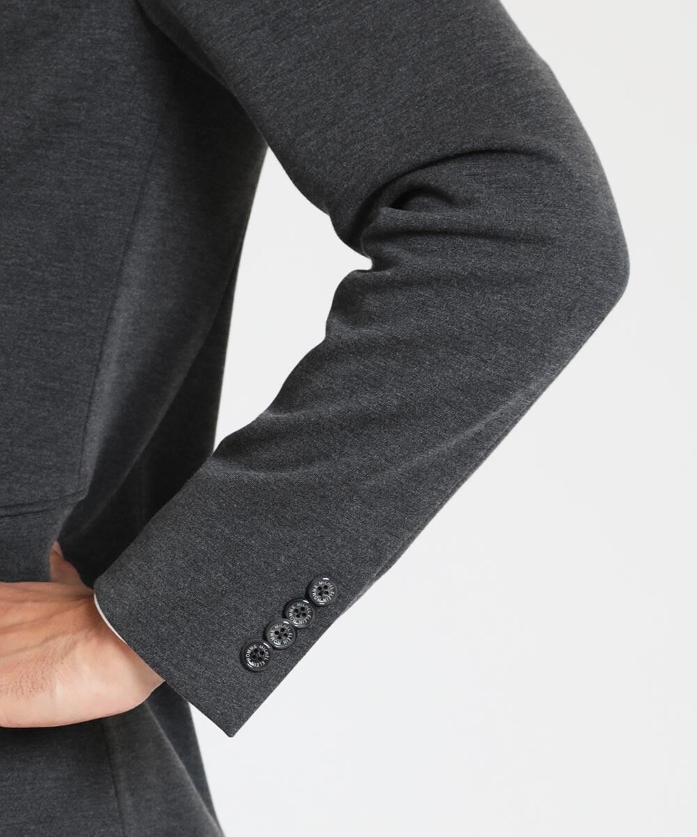 MNDAV08390 MICHEL KLEIN HOMME(ミッシェルクラン オム) ストレッチジャケット ダークグレー(93)