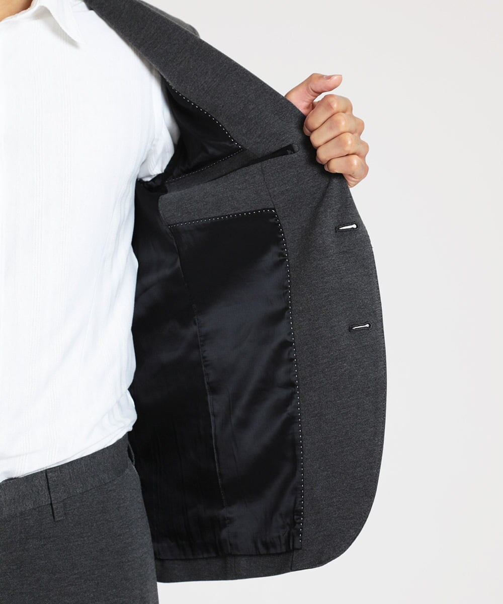 MNDAV08390 MICHEL KLEIN HOMME(ミッシェルクラン オム) ストレッチジャケット ダークグレー(93)