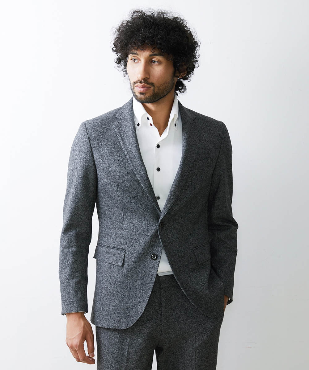 MNDAV09390 MICHEL KLEIN HOMME(ミッシェルクラン オム) ウォームストレッチジャケット グレー(92)