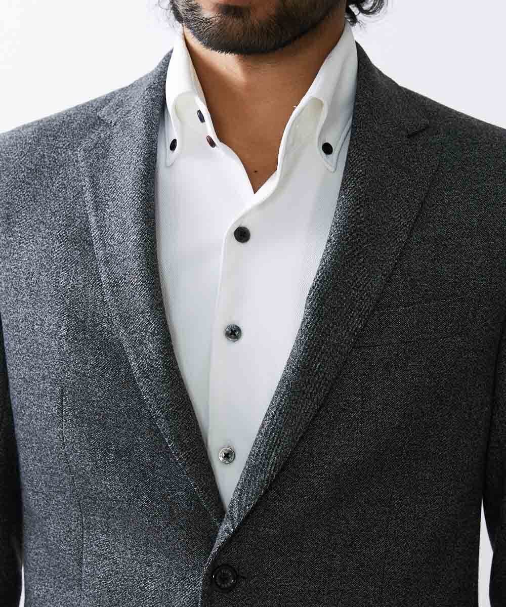 MNDAV09390 MICHEL KLEIN HOMME(ミッシェルクラン オム) ウォームストレッチジャケット グレー(92)