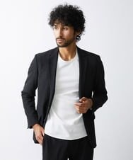 MNDAV09390 MICHEL KLEIN HOMME(ミッシェルクラン オム) ウォームストレッチジャケット ブラック(94)