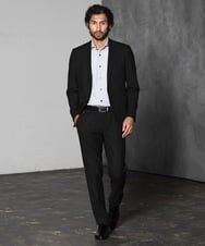 MNDAV09390 MICHEL KLEIN HOMME(ミッシェルクラン オム) ウォームストレッチジャケット ブラック(94)