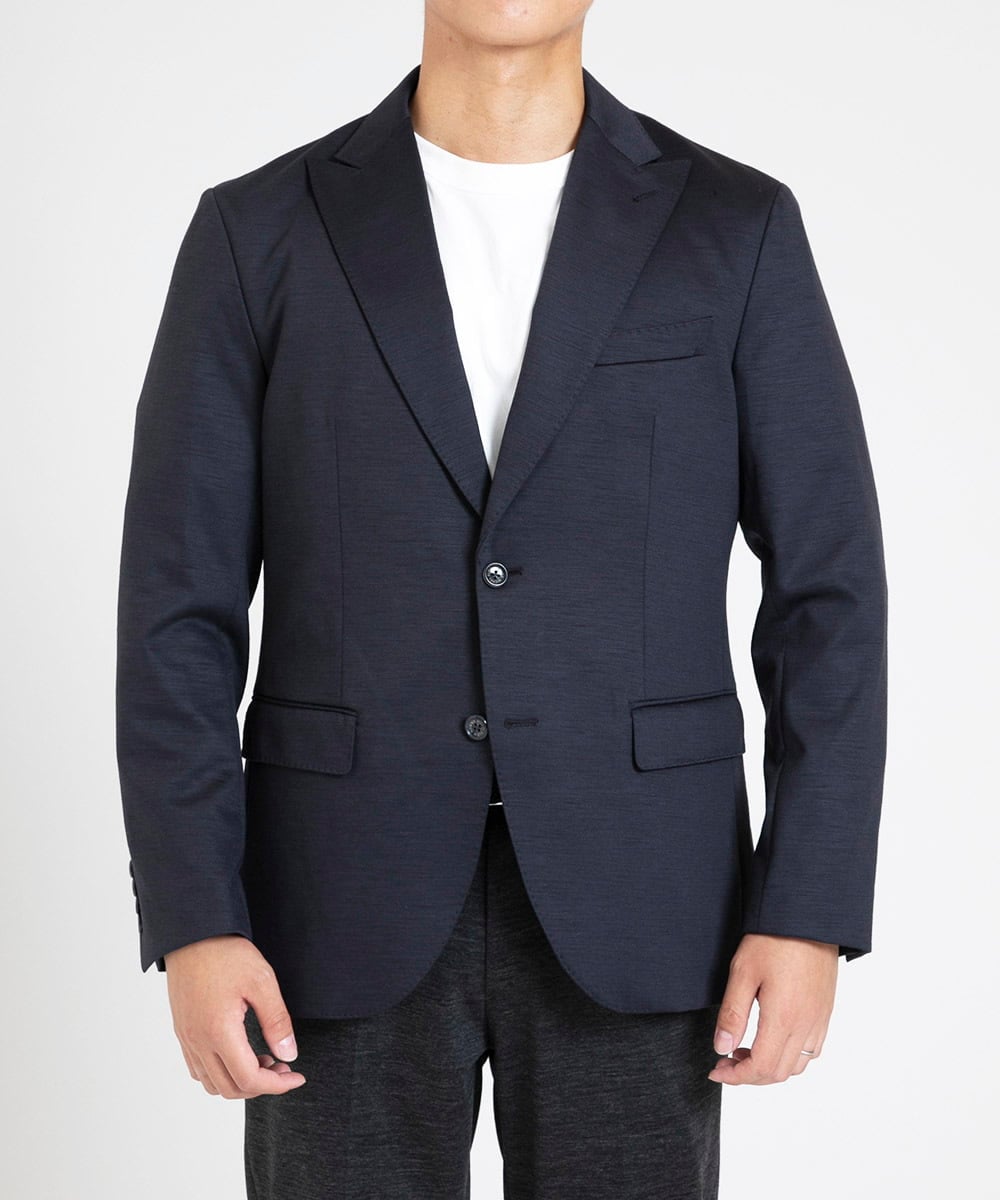MNDAV16410 MICHEL KLEIN HOMME(ミッシェルクラン オム) BODY MAKE　ジャージジャケット ネイビー