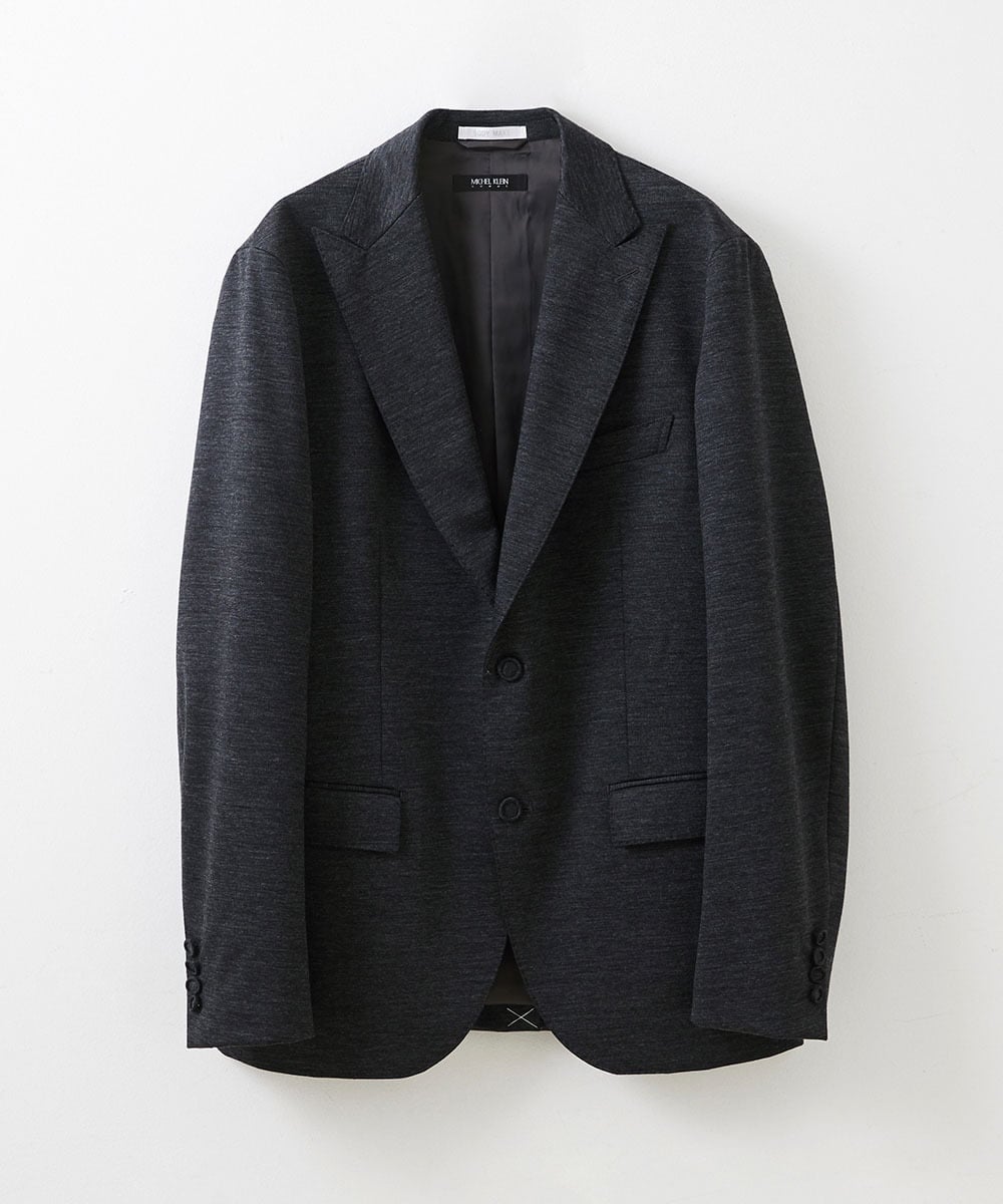 MNDAV16410 MICHEL KLEIN HOMME(ミッシェルクラン オム) BODY MAKE　ジャージジャケット グレー