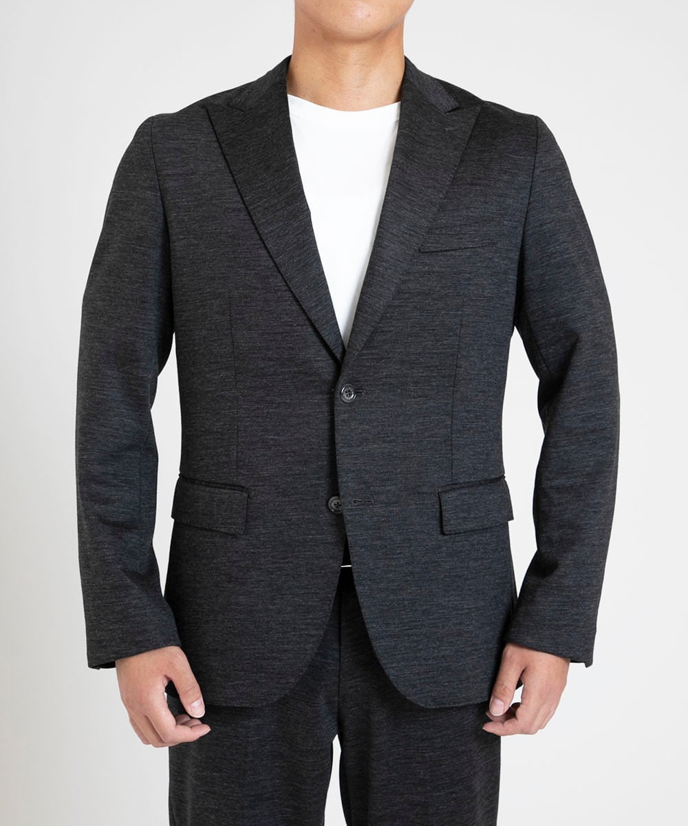 MNDAV16410 MICHEL KLEIN HOMME(ミッシェルクラン オム) BODY MAKE　ジャージジャケット グレー(92)