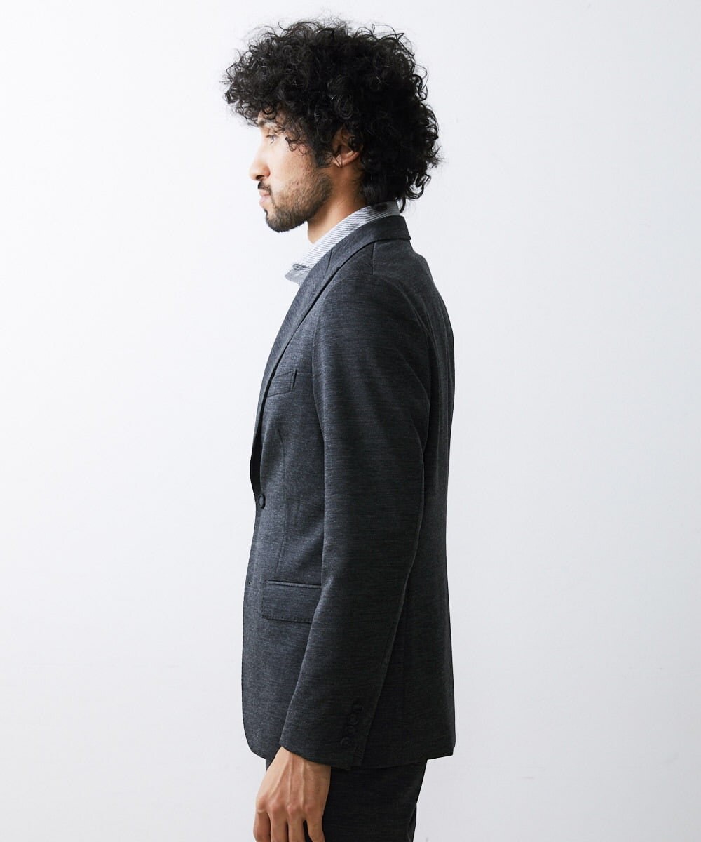 MNDAV16410 MICHEL KLEIN HOMME(ミッシェルクラン オム) BODY MAKE　ジャージジャケット グレー(92)