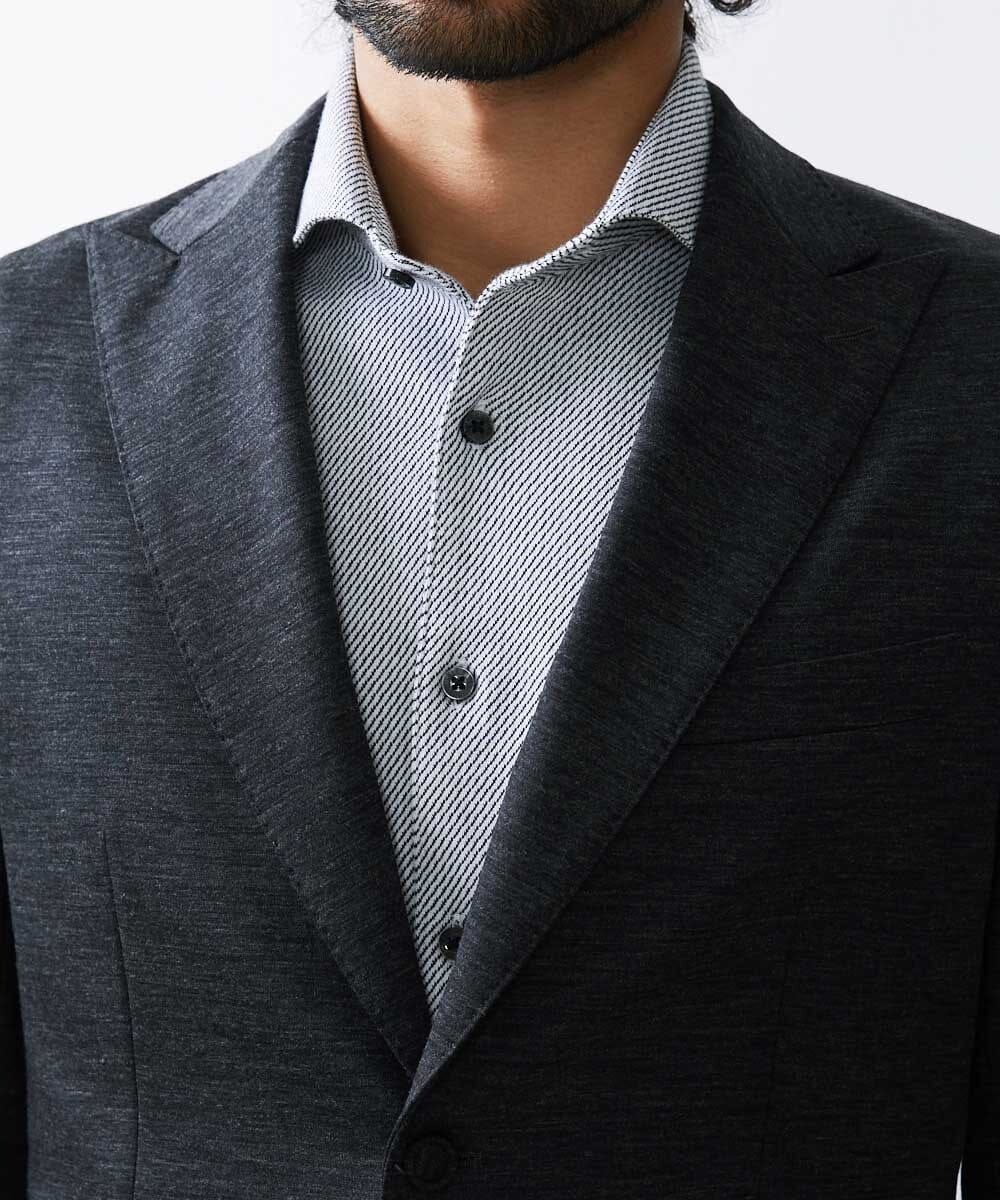 MNDAV16410 MICHEL KLEIN HOMME(ミッシェルクラン オム) BODY MAKE　ジャージジャケット グレー