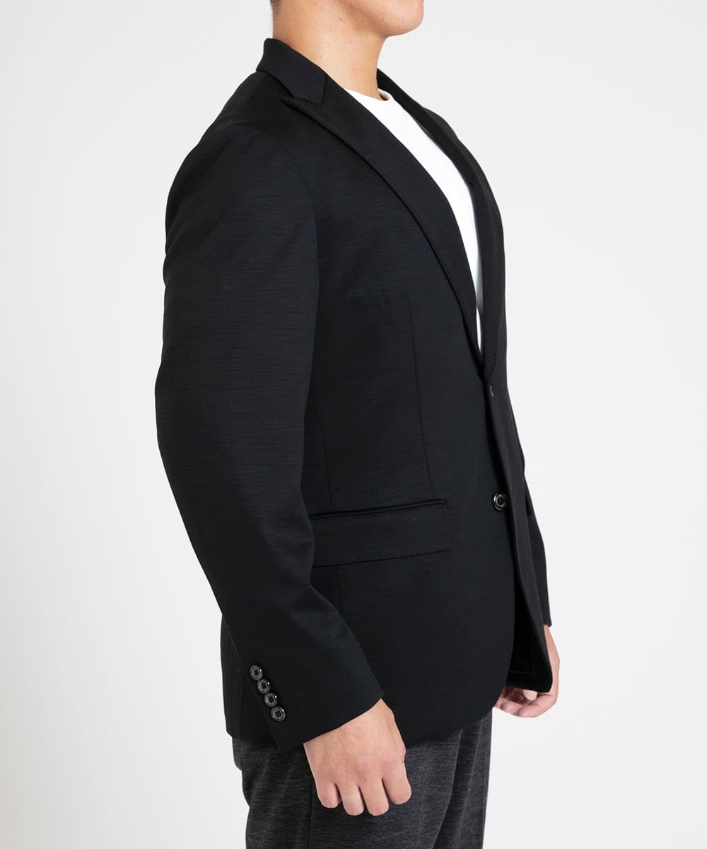 MNDAV16410 MICHEL KLEIN HOMME(ミッシェルクラン オム) BODY MAKE　ジャージジャケット ブラック
