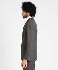 MNDAV37410 MICHEL KLEIN HOMME(ミッシェルクラン オム) ツイード調ノーカラージャケット ブラウン(87)