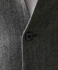 MNDAV48450 MICHEL KLEIN HOMME(ミッシェルクラン オム) 【2023年モデル】ランダムへリンボン柄コンバーチブルジャケット ダークグレー(93)