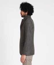 MNDAV49450 MICHEL KLEIN HOMME(ミッシェルクラン オム) ツイードコンバーチブルジャケット ブラウン(87)
