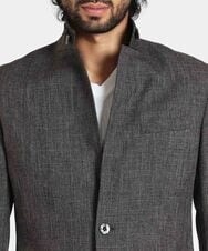 MNDAV49450 MICHEL KLEIN HOMME(ミッシェルクラン オム) ツイードコンバーチブルジャケット ブラウン(87)
