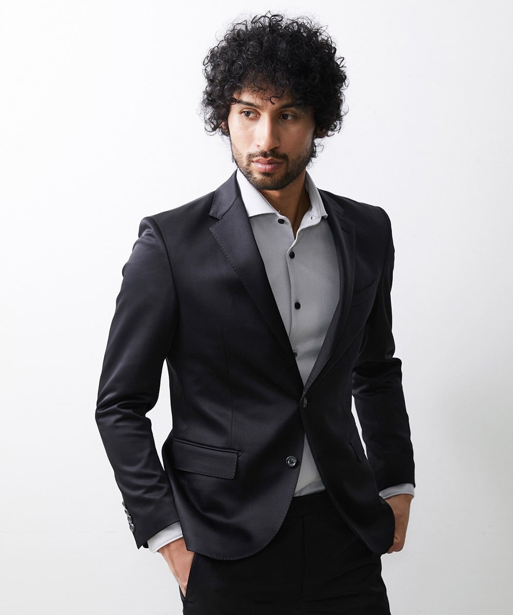 MNDAV80450 MICHEL KLEIN HOMME(ミッシェルクラン オム) フォーマルブラックジャケット ブラック(94)