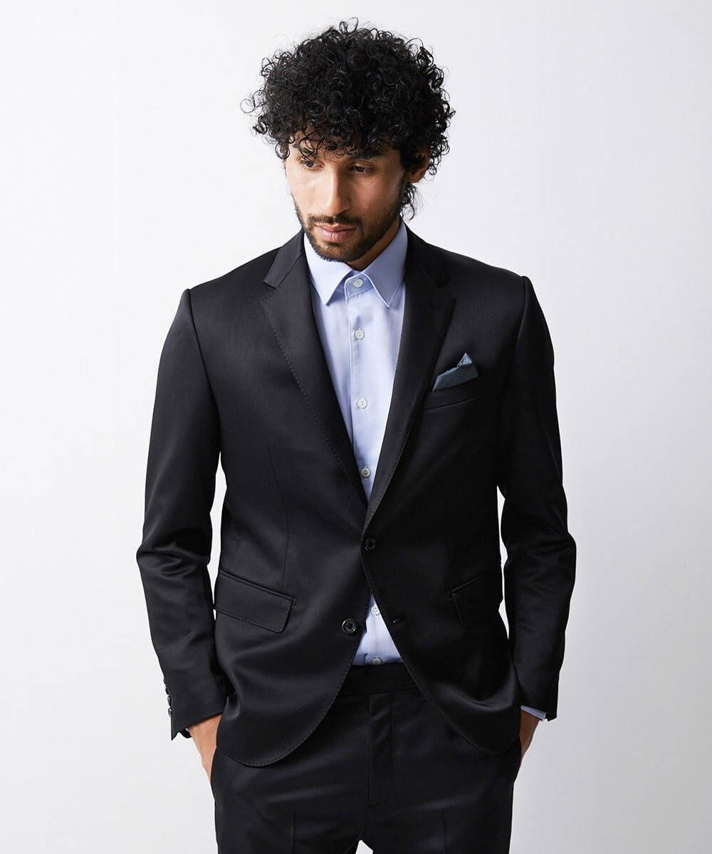 MNDAV80450 MICHEL KLEIN HOMME(ミッシェルクラン オム) フォーマルブラックジャケット ブラック(94)