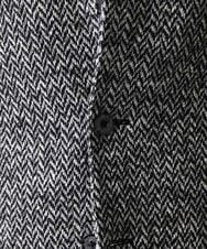 MNDAV81540 MICHEL KLEIN HOMME(ミッシェルクラン オム) ヘリンボンコンバーチブルジャケット ブラック(94)