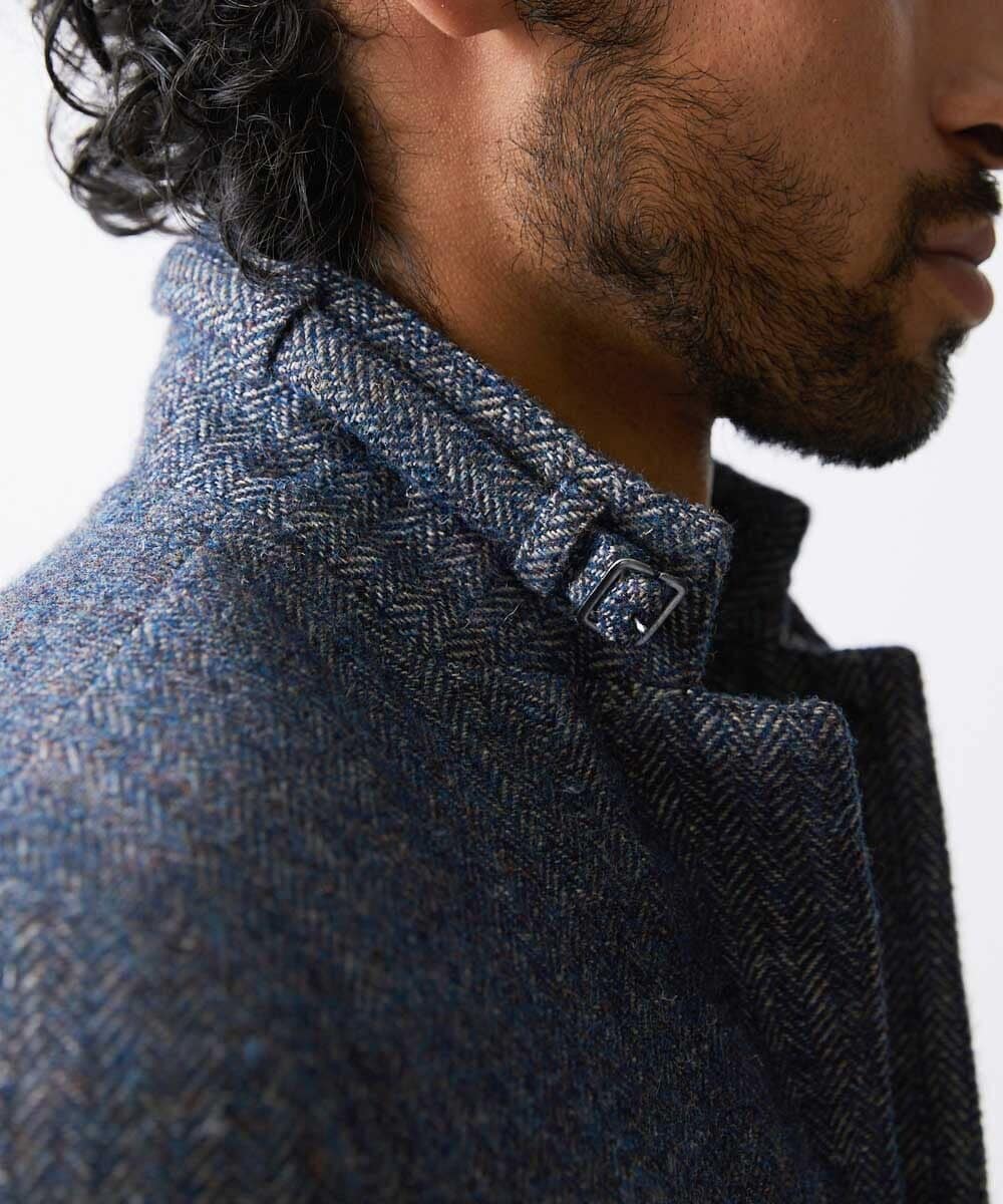 MNDAV84630 MICHEL KLEIN HOMME(ミッシェルクラン オム) ツイードコンバーチブルジャケット ブルー(55)