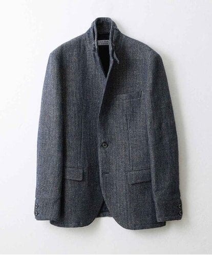 MNDAV84630 MICHEL KLEIN HOMME ツイードコンバーチブルジャケット
