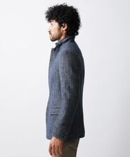 MNDAV84630 MICHEL KLEIN HOMME(ミッシェルクラン オム) ツイードコンバーチブルジャケット ブルー(55)