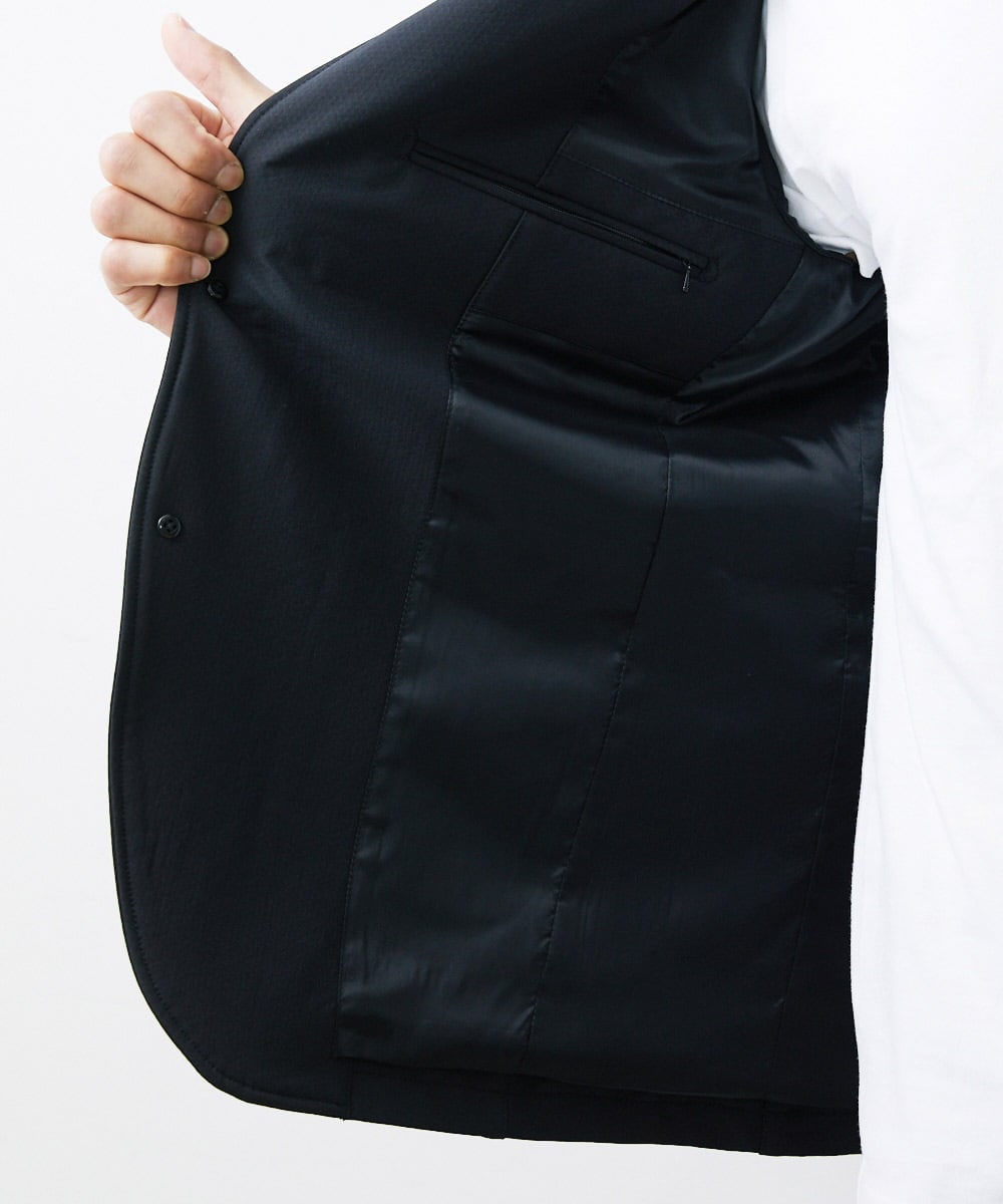 MNDAV85450 MICHEL KLEIN HOMME(ミッシェルクラン オム) ウォーターテックテーラードジャケット ブラック(94)