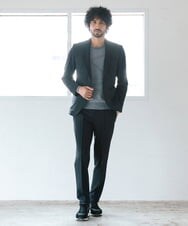 MNDAV85450 MICHEL KLEIN HOMME(ミッシェルクラン オム) ウォーターテックテーラードジャケット ブラック(94)