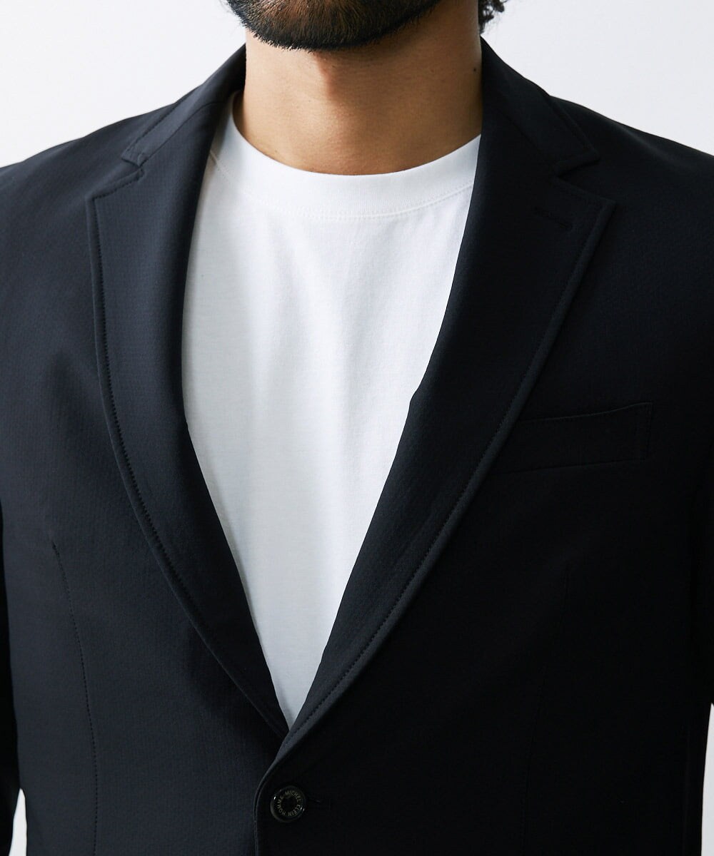MNDAV85450 MICHEL KLEIN HOMME(ミッシェルクラン オム) ウォーターテックテーラードジャケット ブラック(94)