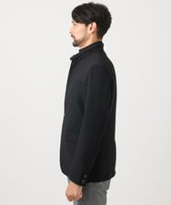 MNDCD51490 MICHEL KLEIN HOMME(ミッシェルクラン オム) 【セットアップ】ビックへリンボンコンバーチブルジャケット ブラック