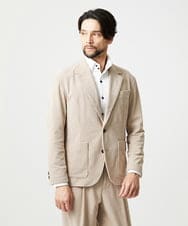 MNDCG62450 MICHEL KLEIN HOMME(ミッシェルクラン オム) 【セットアップ】コーデュロイテーラードジャケット ベージュ