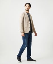 MNDCG62450 MICHEL KLEIN HOMME(ミッシェルクラン オム) 【セットアップ】コーデュロイテーラードジャケット ベージュ