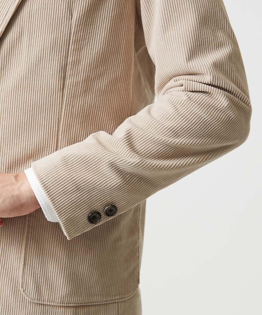 MNDCG62450 MICHEL KLEIN HOMME(ミッシェルクラン オム) 【セットアップ】コーデュロイテーラードジャケット ベージュ