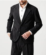 MNDCG62450 MICHEL KLEIN HOMME(ミッシェルクラン オム) 【セットアップ】コーデュロイテーラードジャケット ブラック