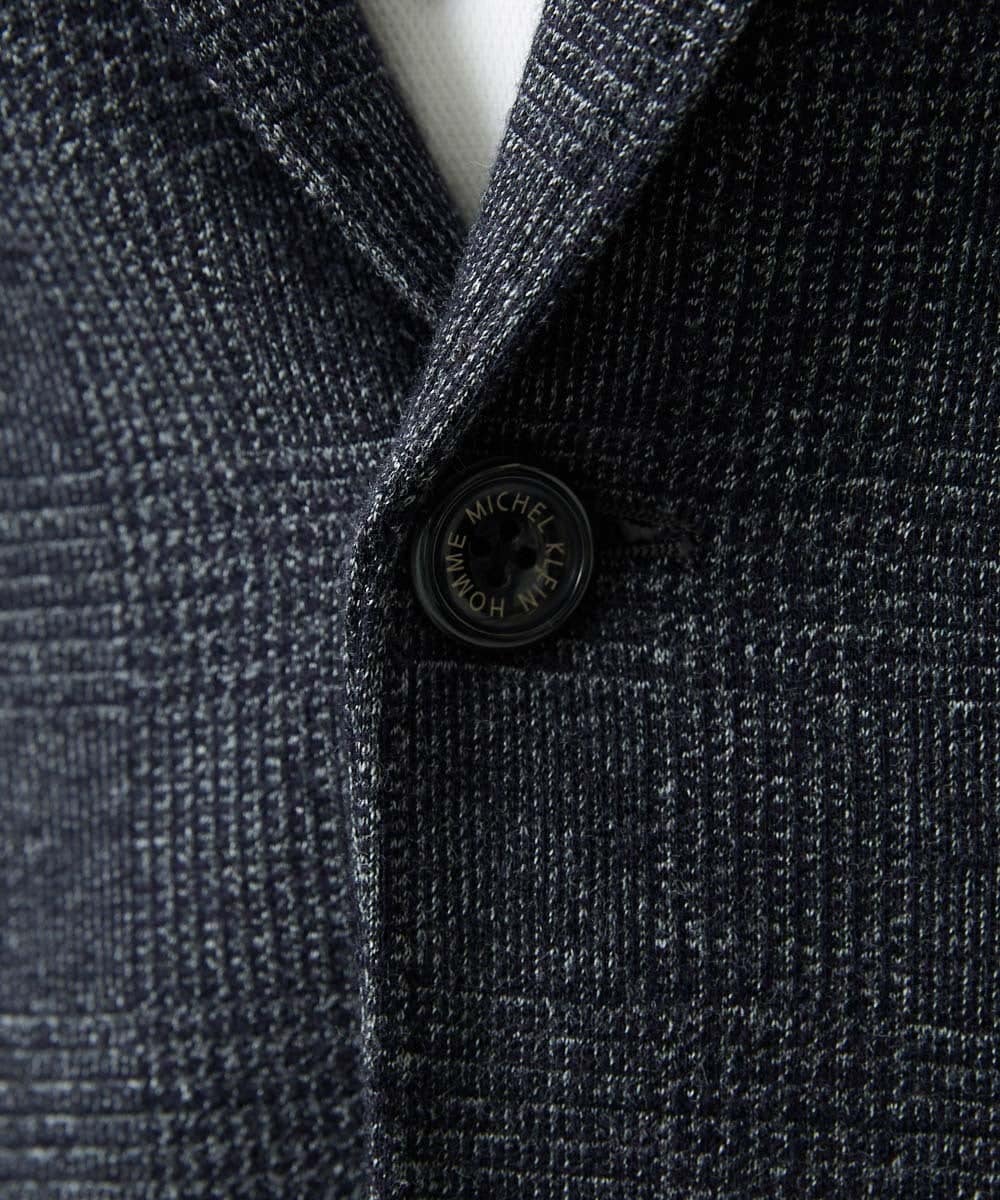 MNDCI06490 MICHEL KLEIN HOMME(ミッシェルクラン オム) 【セットアップ】グレンチェック柄テーラードジャケット ダークグレー